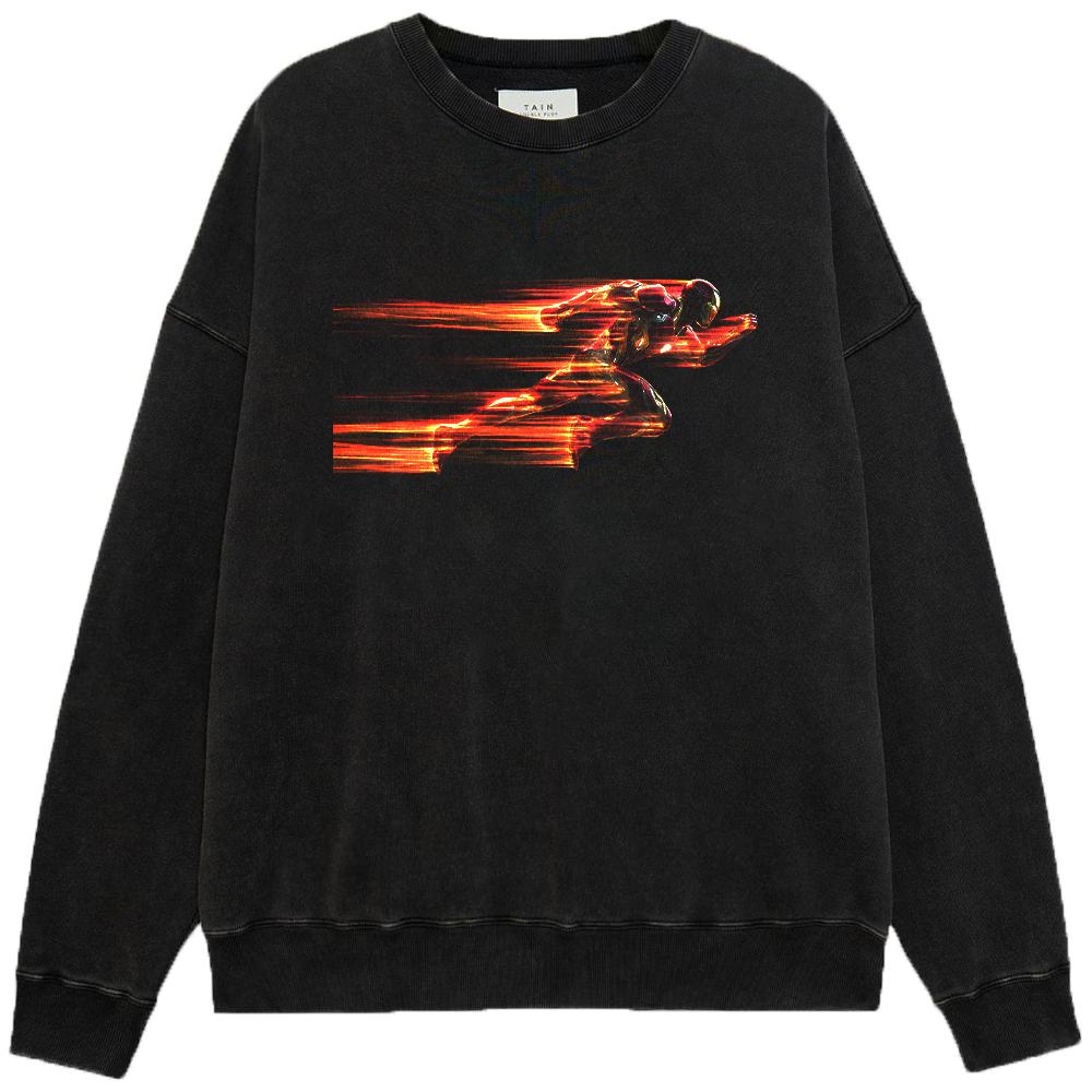 Marvel Iron Man High-Speed Running Light Trail Print