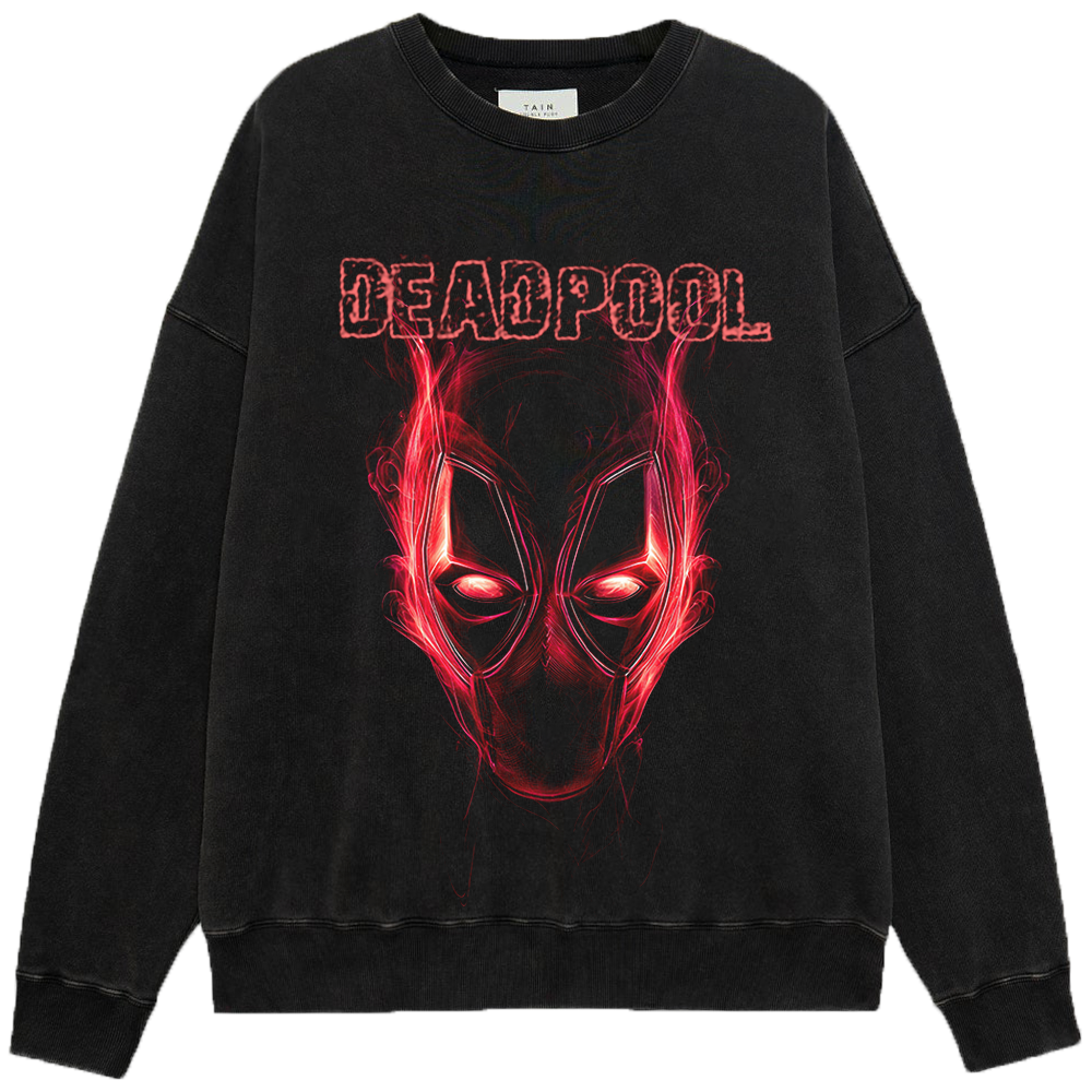 Marvel Deadpool Red-Black Splatter Texture Print