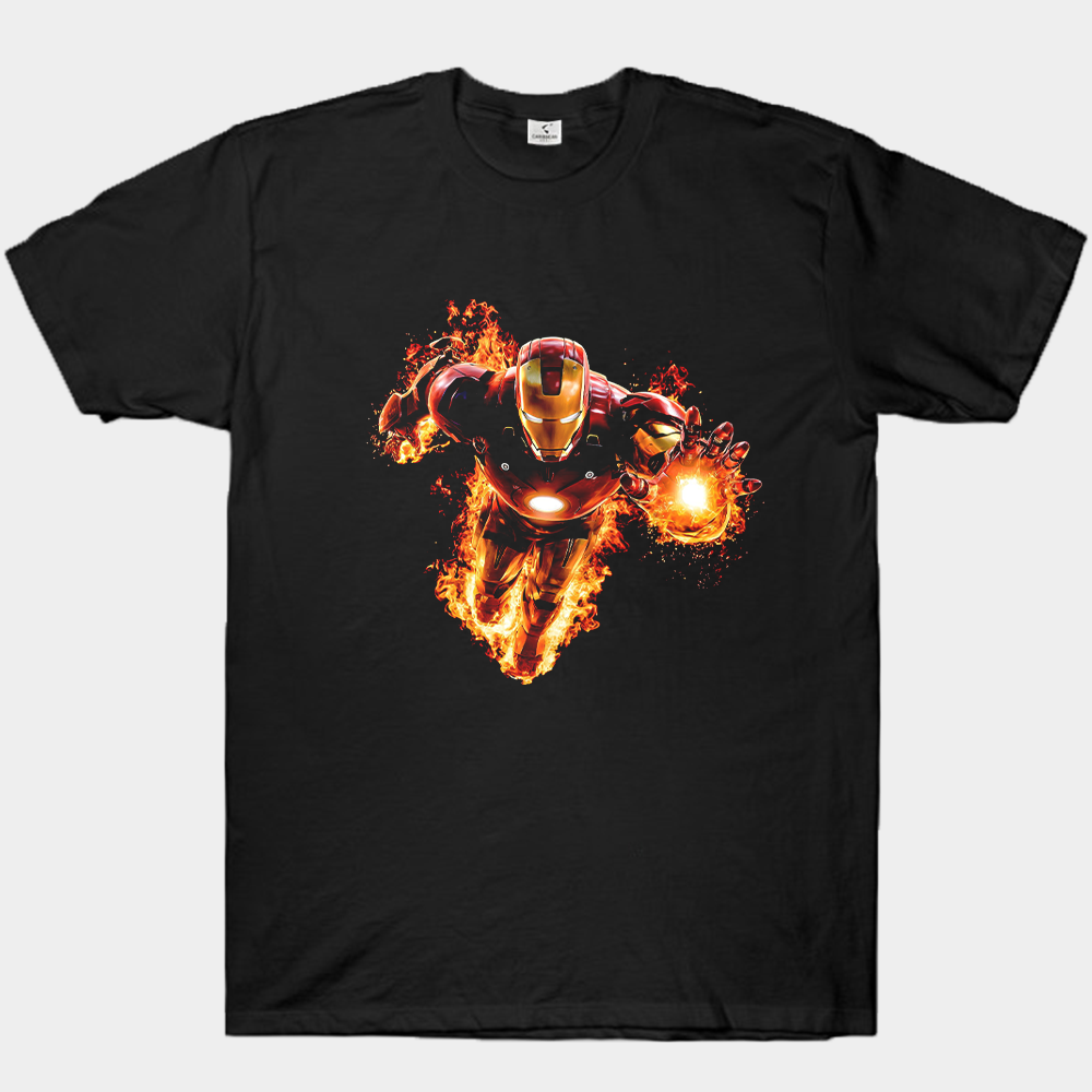 Marvel Iron Man Flaming Flight Repulsor Blast Print