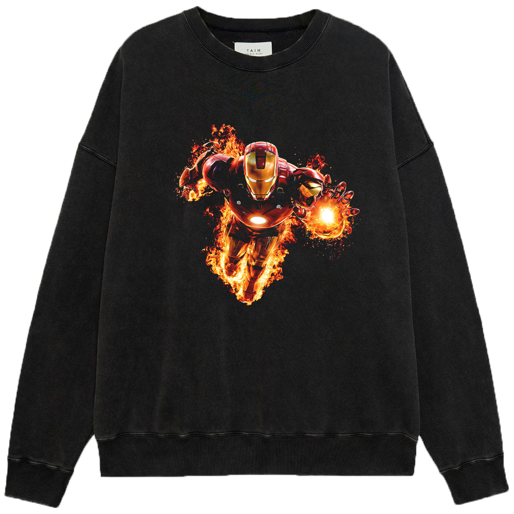 Marvel Iron Man Flaming Flight Repulsor Blast Print