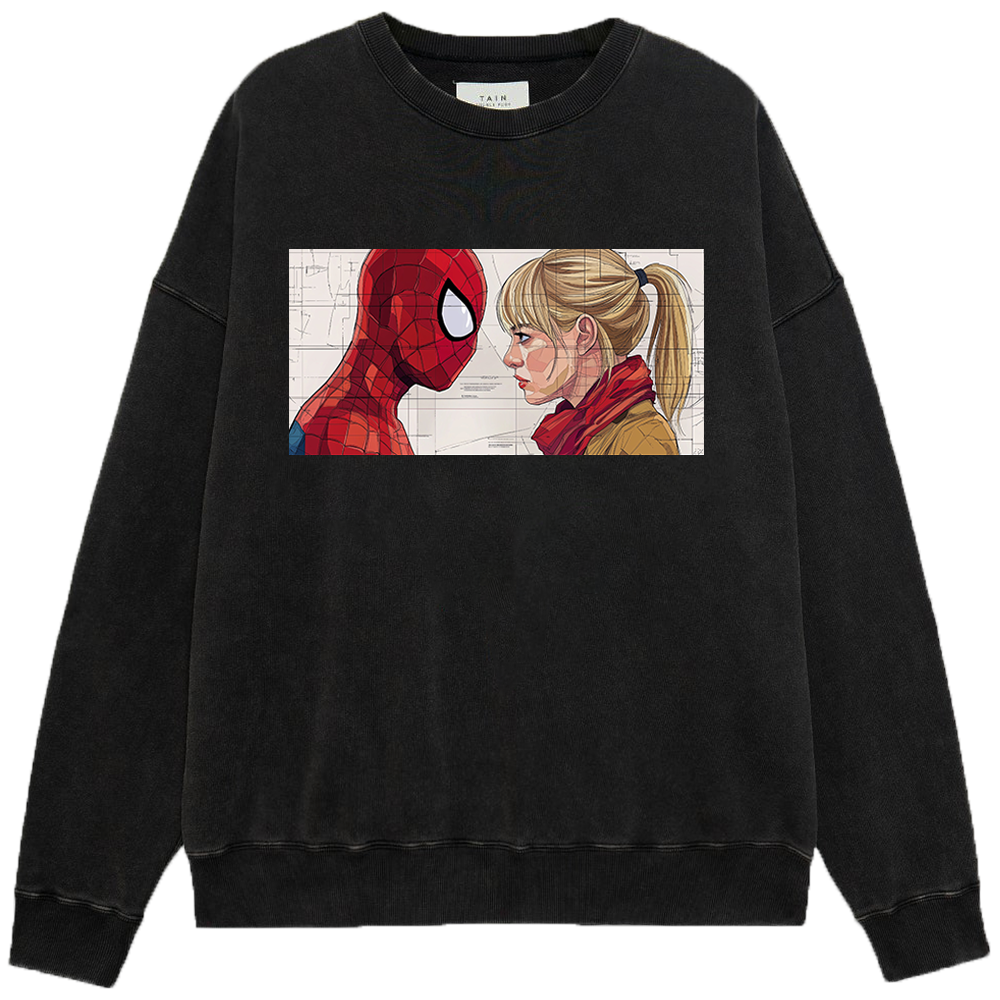 Marvel Spider-Man & Gwen Stacy Intimate Gaze Comic Print