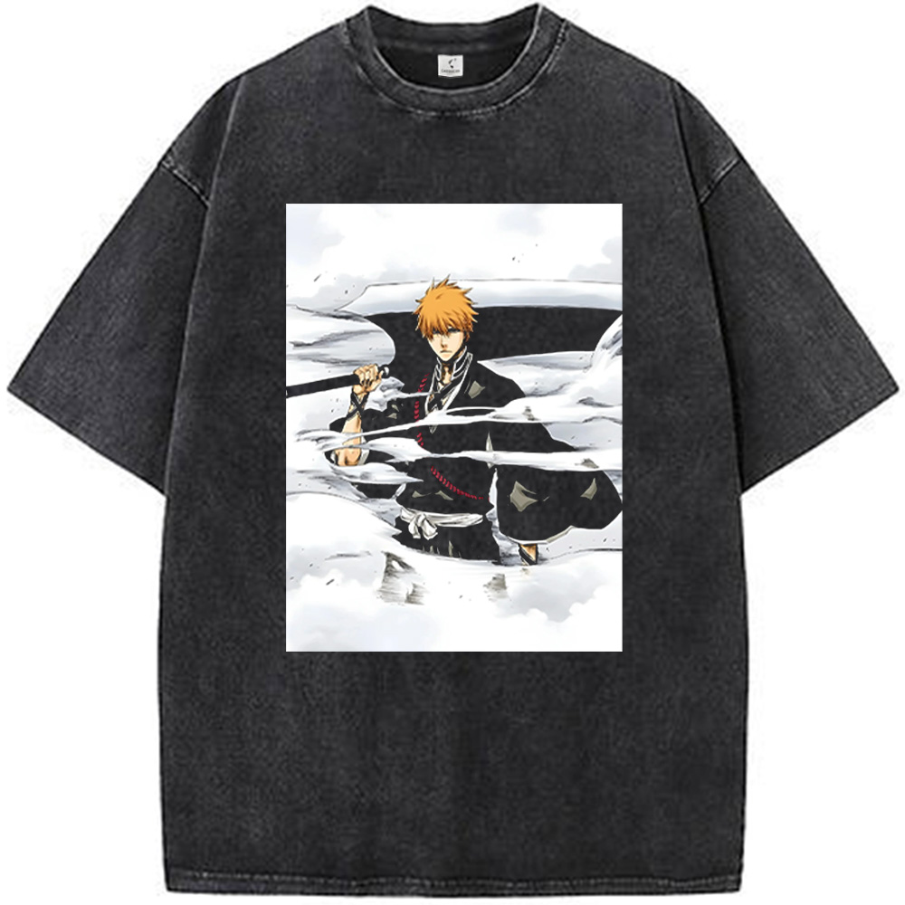 Bleach Ichigo Manga Style Zanpakuto Print