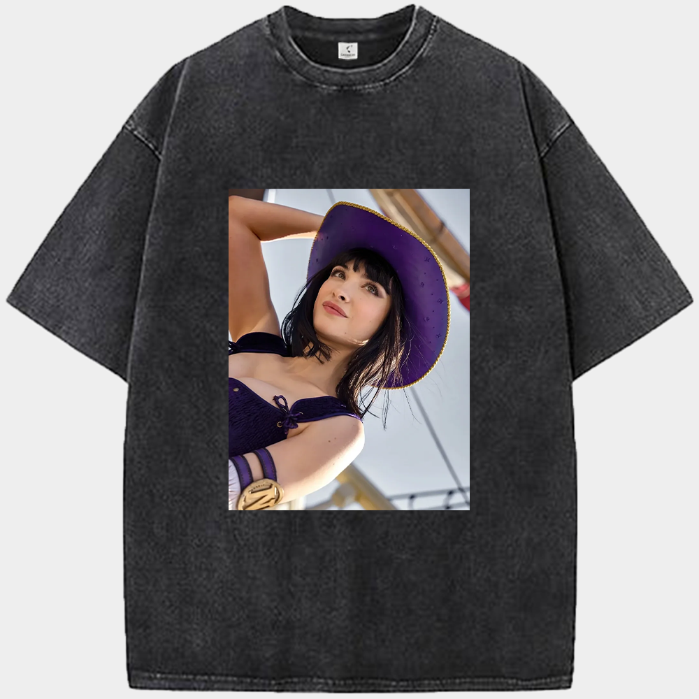 One Piece Live Action Nico Robin Lera Abova Purple Hat Print