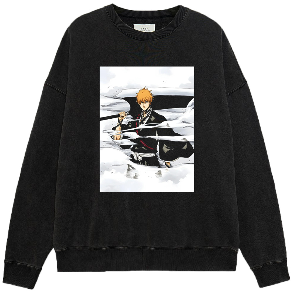 Bleach Ichigo Manga Style Zanpakuto Print