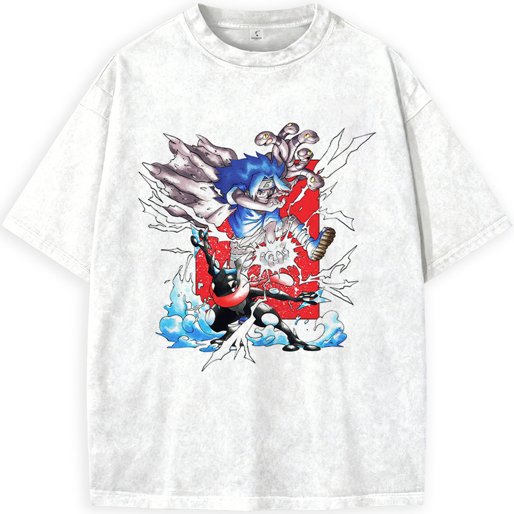 Naruto & Pokémon Sasuke Greninja Print