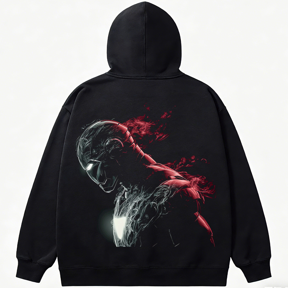 Marvel Iron Man Smoke-Wreathed Armor Silhouette Print