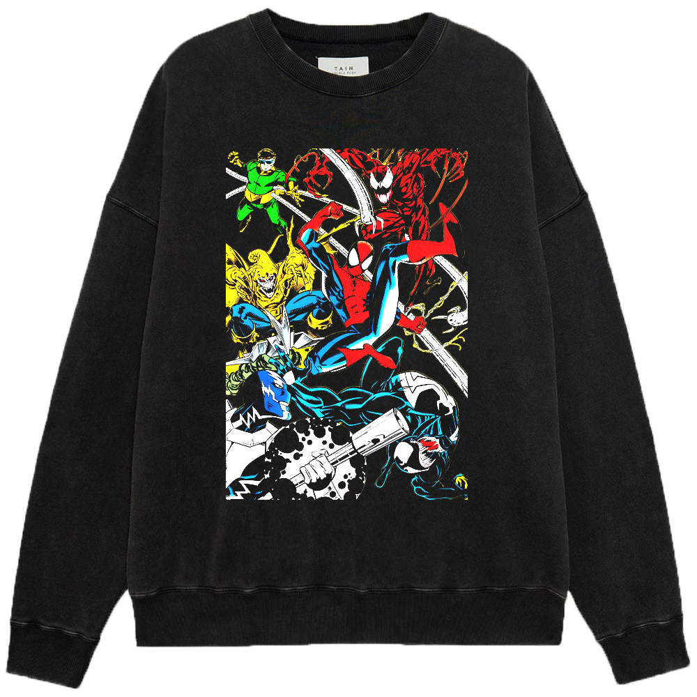 Marvel Spider-Man vs. Classic Villains 90s Comic Print