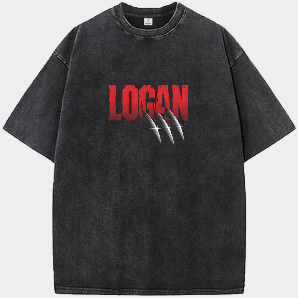 Marvel Wolverine LOGAN Claw Break Text Print