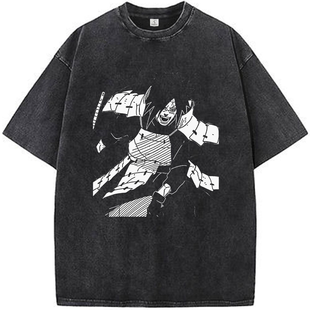 Naruto Madara Monochrome Dark Print