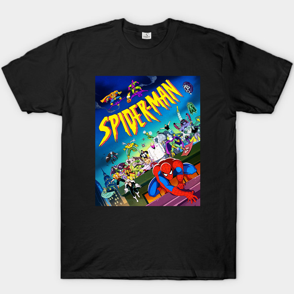 Marvel Spider-Man: The Animated Series Retro Character Collage Print