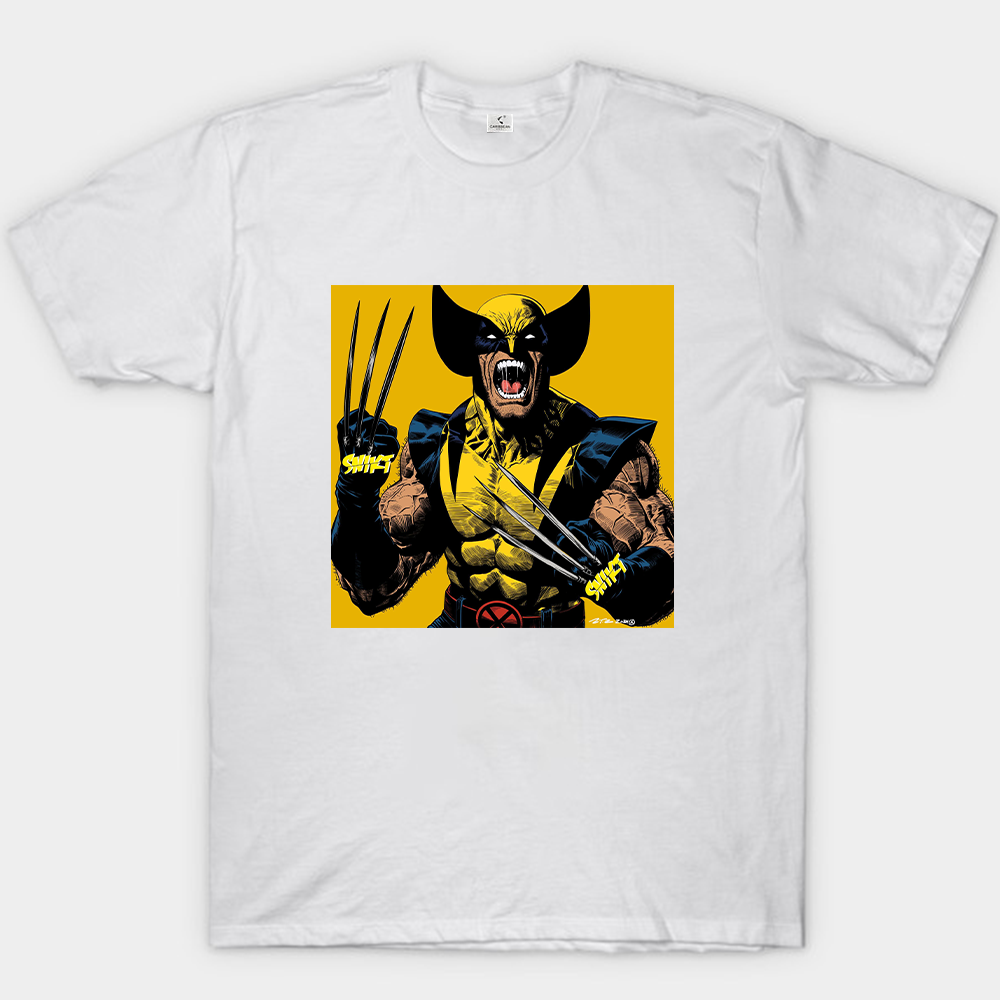 Marvel Wolverine Yellow Background Roar Print