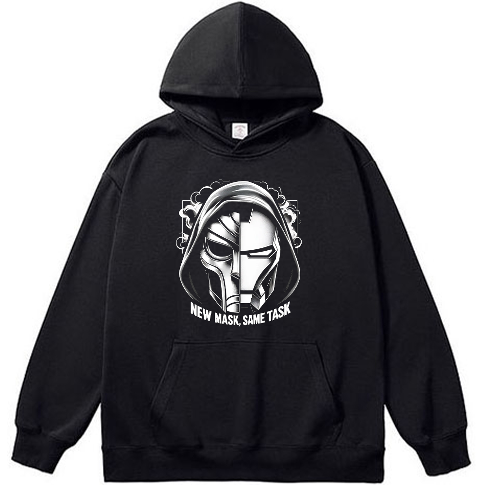 Marvel Iron Man × Doctor Doom Half-Face Meme Print