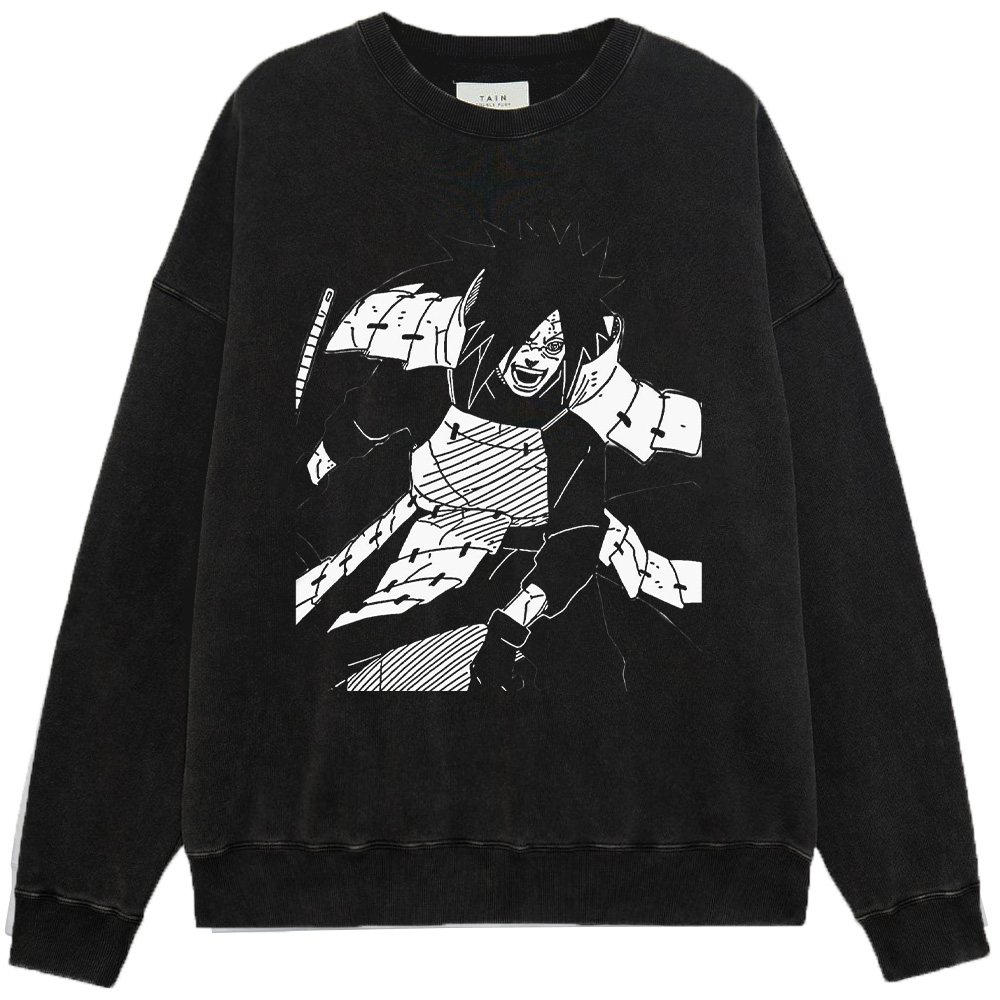 Naruto Madara Monochrome Dark Print