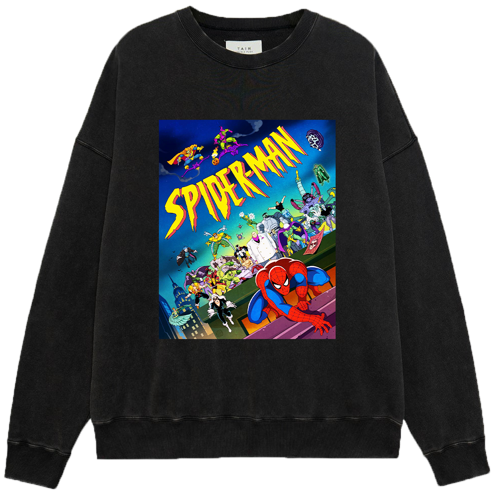 Marvel Spider-Man: The Animated Series Retro Character Collage Print