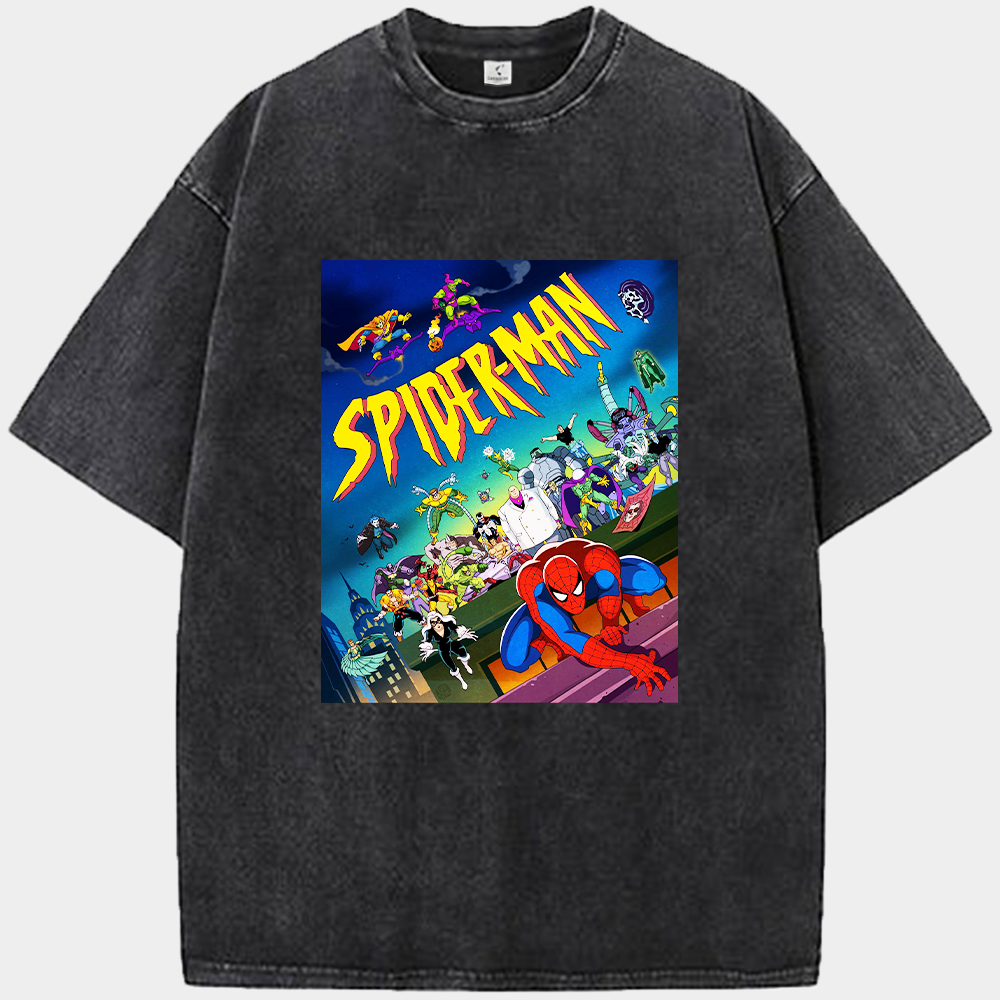 Marvel Spider-Man: The Animated Series Retro Character Collage Print