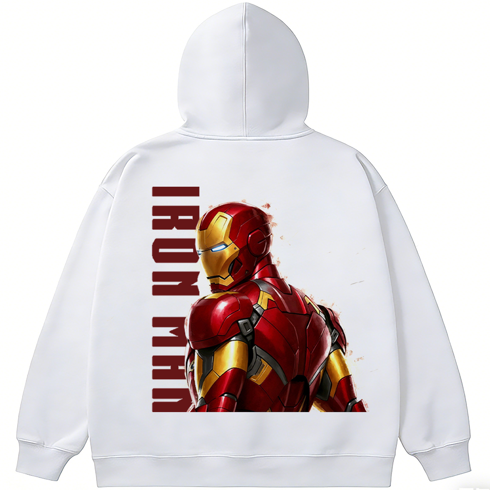 Marvel Iron Man Vertical Text Armor Back View Print