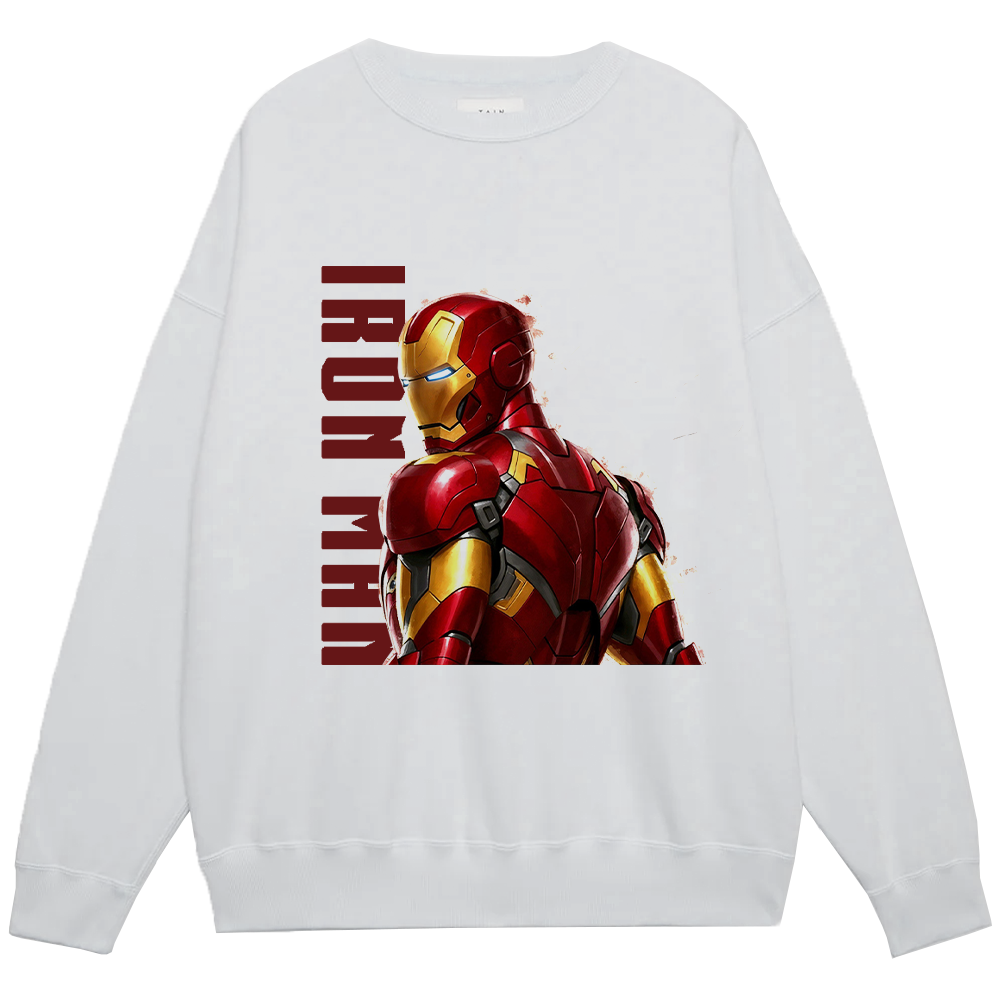 Marvel Iron Man Vertical Text Armor Back View Print