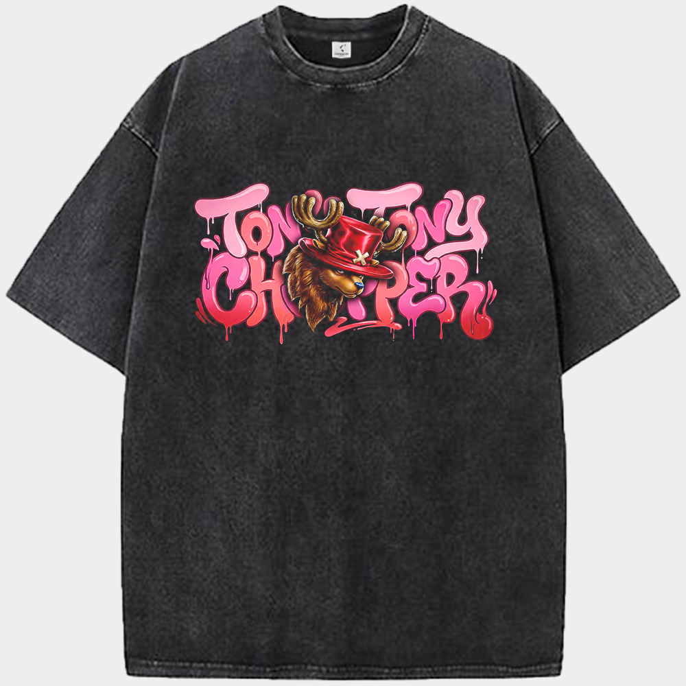 One Piece Tony Tony Chopper Graffiti Cute Style Print