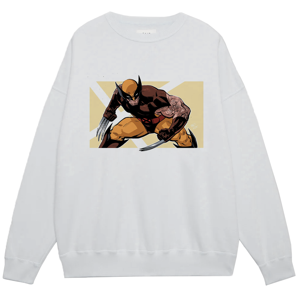 Marvel Wolverine Brown-Yellow Armor Charge Print