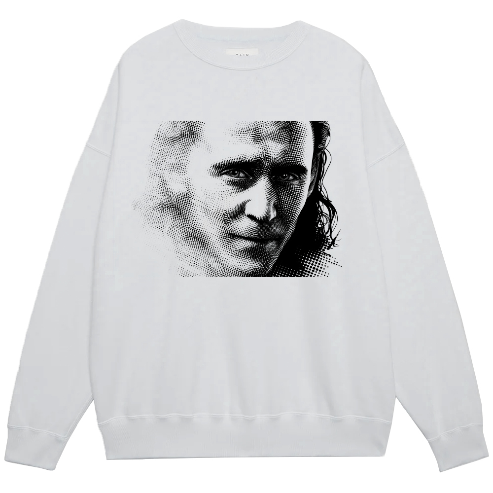 Marvel Thor Loki Black & White Line-Dot Profile Print