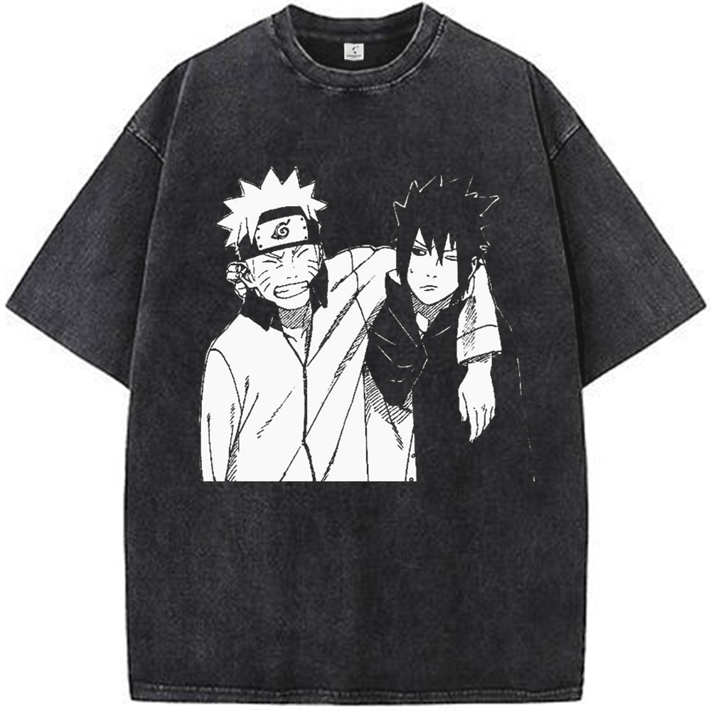 Naruto Sasuke Monochrome Print