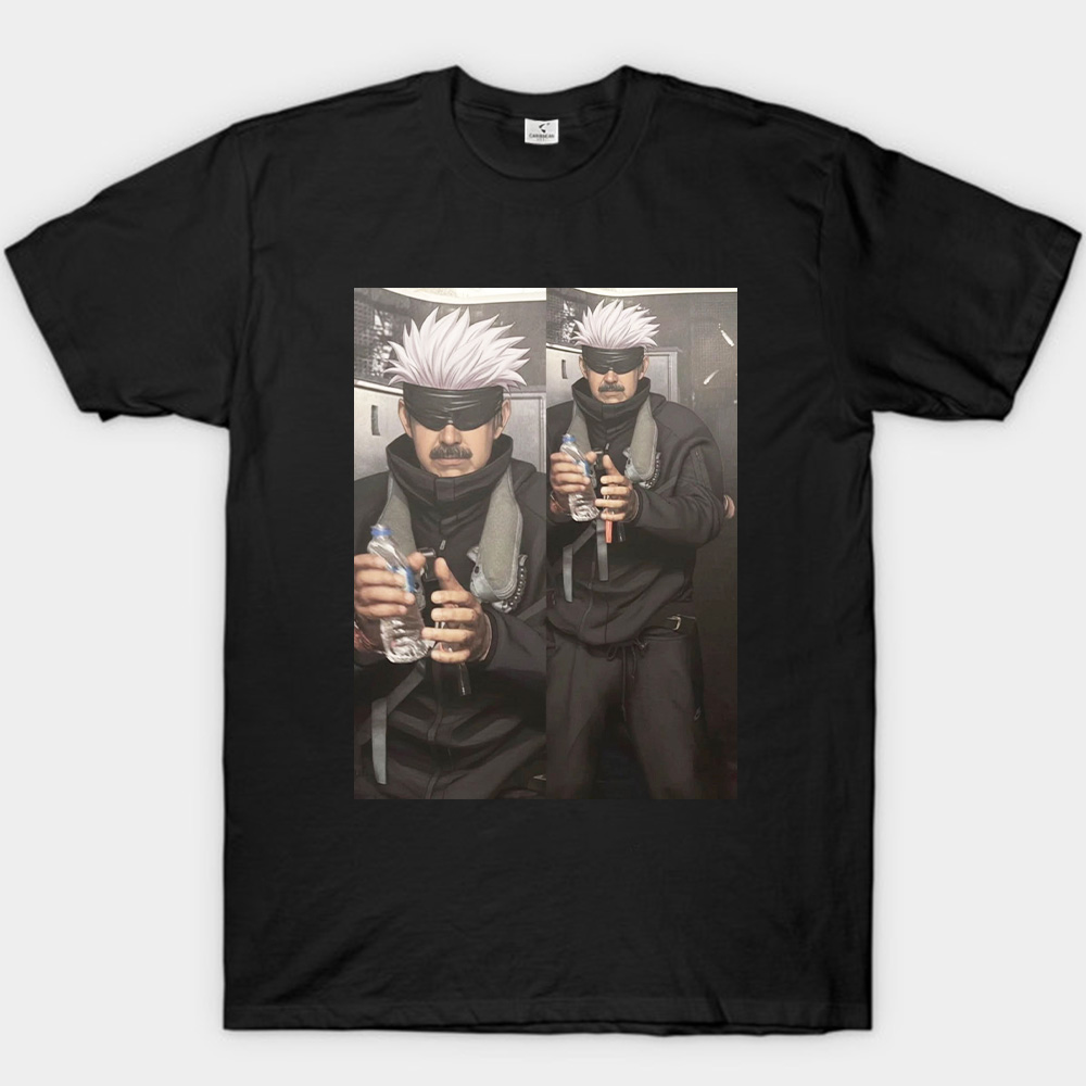 Jujutsu Kaisen & Maduro Gojo Satoru Meme Print Black