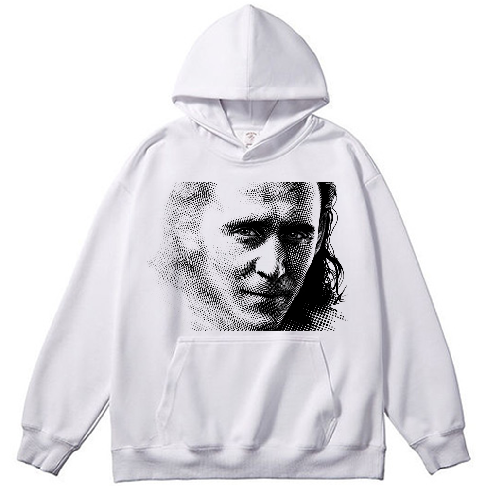 Marvel Thor Loki Black & White Line-Dot Profile Print