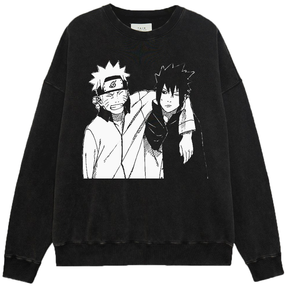 Naruto Sasuke Monochrome Print