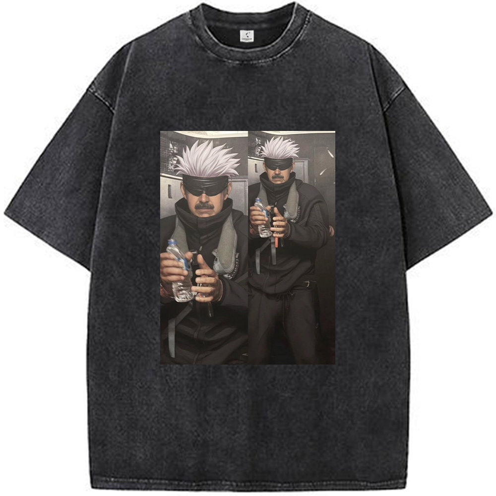 Jujutsu Kaisen & Maduro Gojo Satoru Meme Print Black