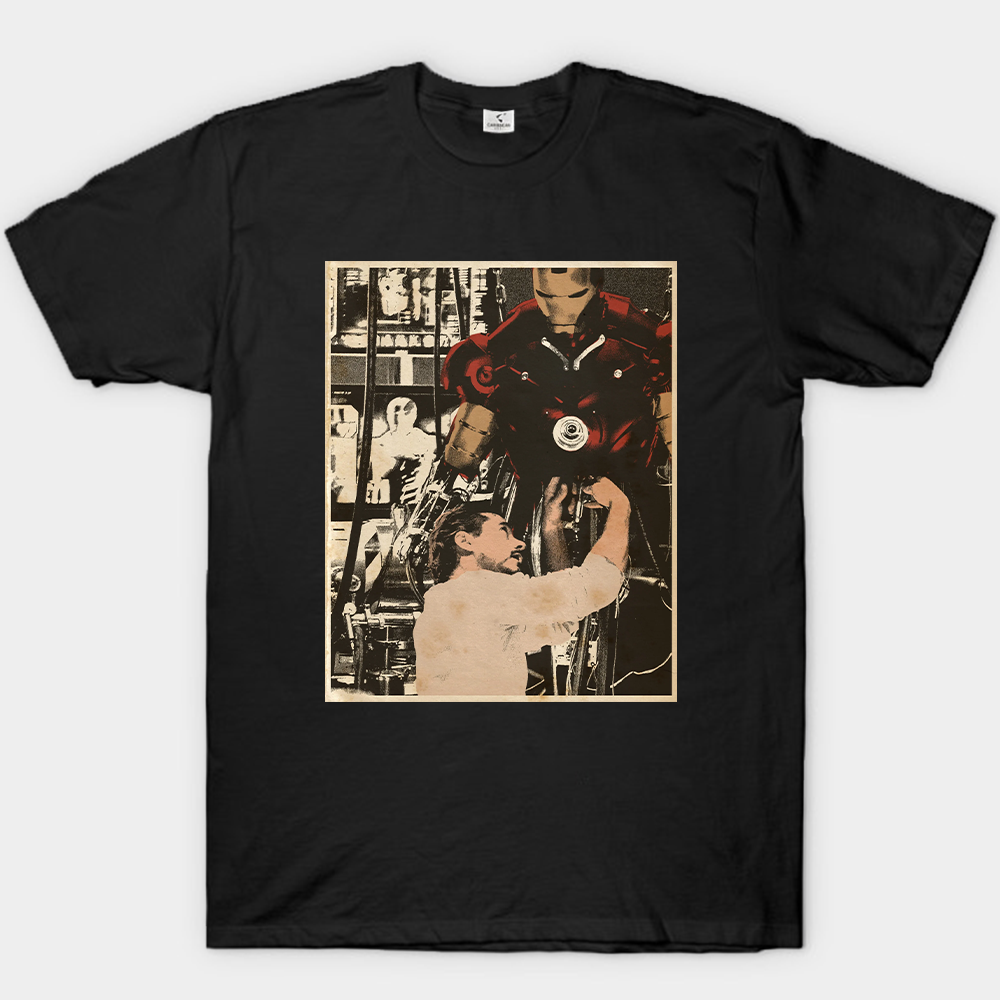 Marvel Iron Man Retro Armor Development Print