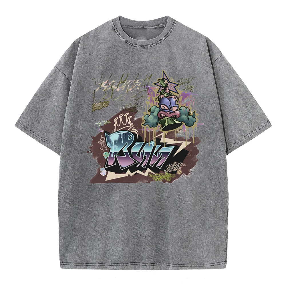 Gachiakuta Cartoon Washed T-Shirts