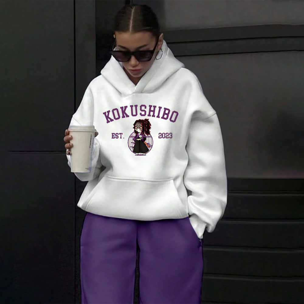 Demon Slayer Kokushibo Anime Print Hoodie