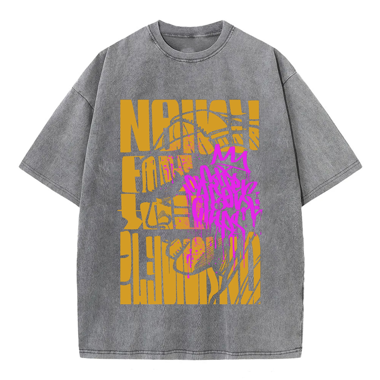 Gachiakuta Cartoon Washed T-Shirts