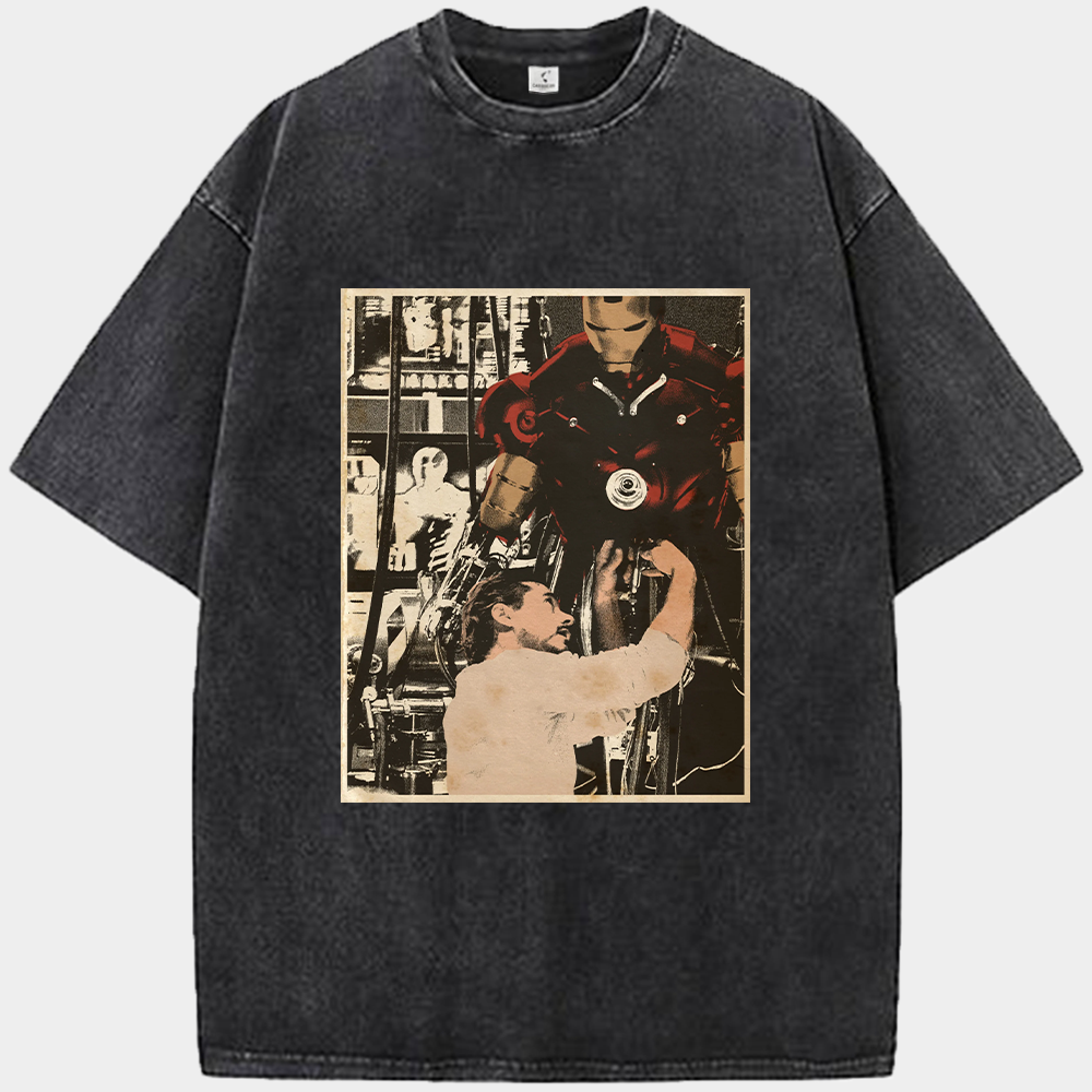 Marvel Iron Man Retro Armor Development Print