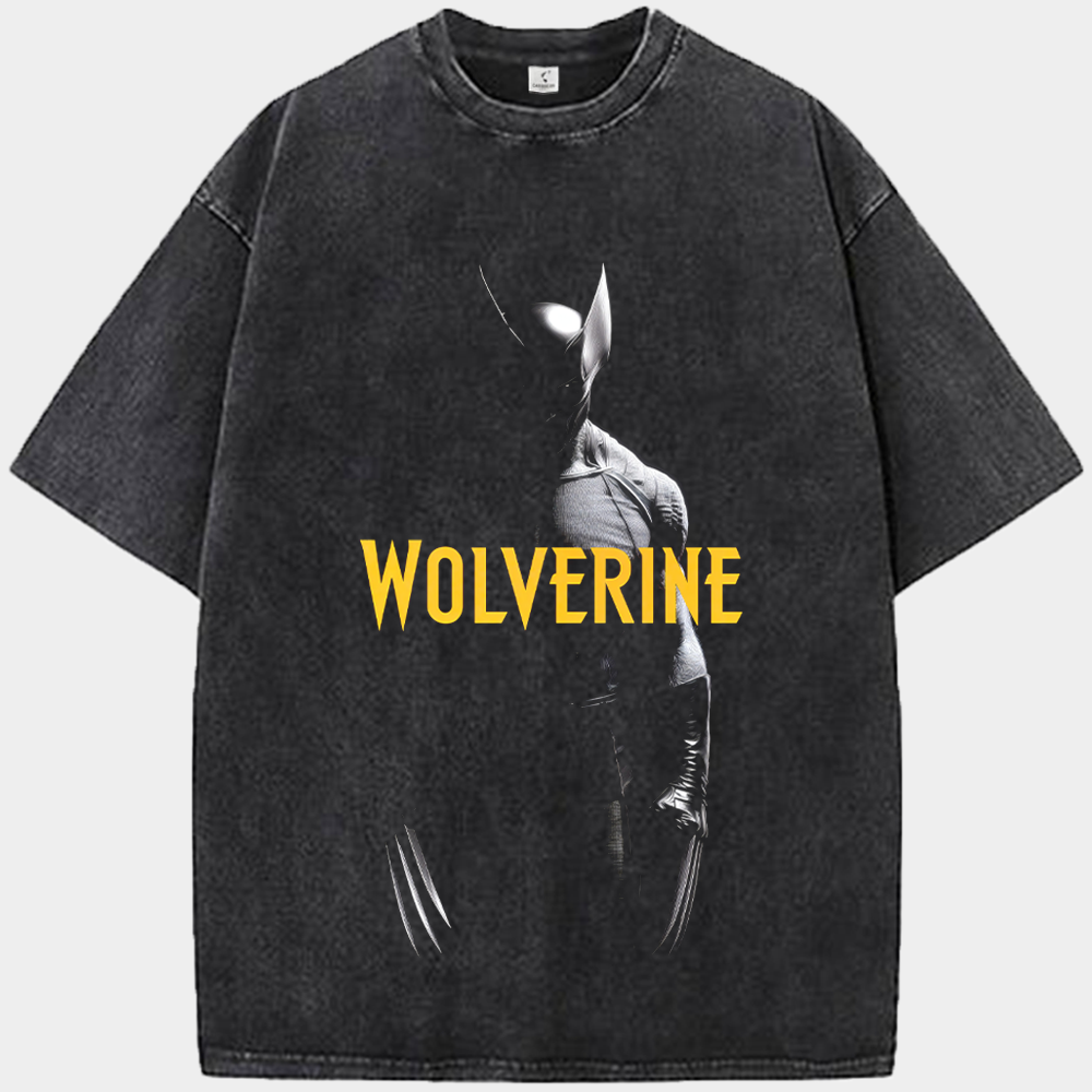 Marvel Wolverine Dark Silhouette Minimalist Print