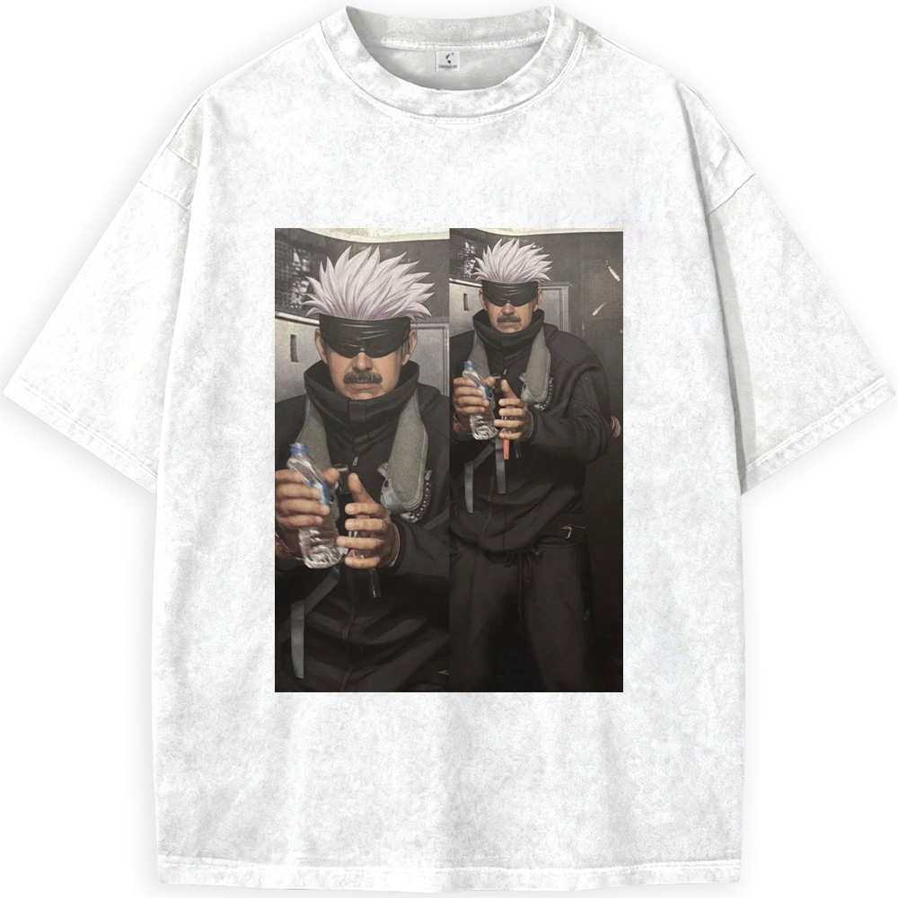 Jujutsu Kaisen & Maduro Gojo Satoru Meme Print White