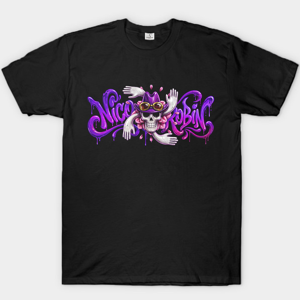 One Piece Nico Robin Flower-Flower Fruit Graffiti Print