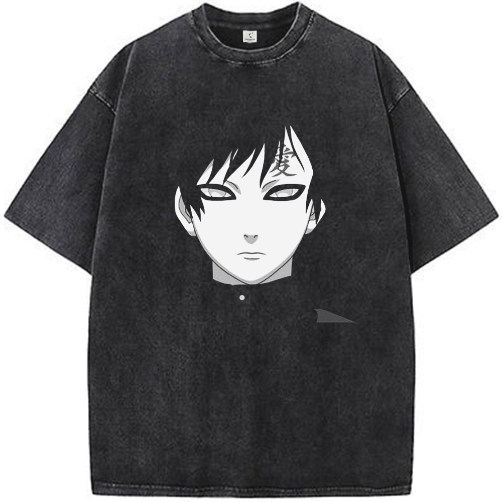 Naruto Gaara Monochrome Dark Style "Love" Mark Character  Print