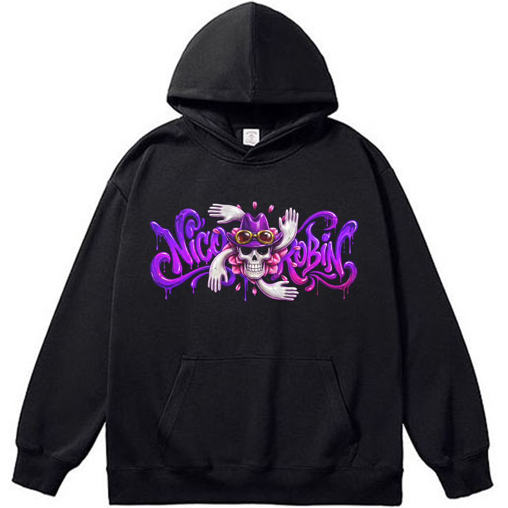 One Piece Nico Robin Flower-Flower Fruit Graffiti Print