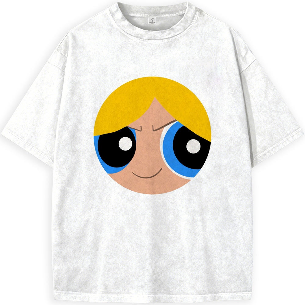 The Powerpuff Girls Bubbles Smug Face Print