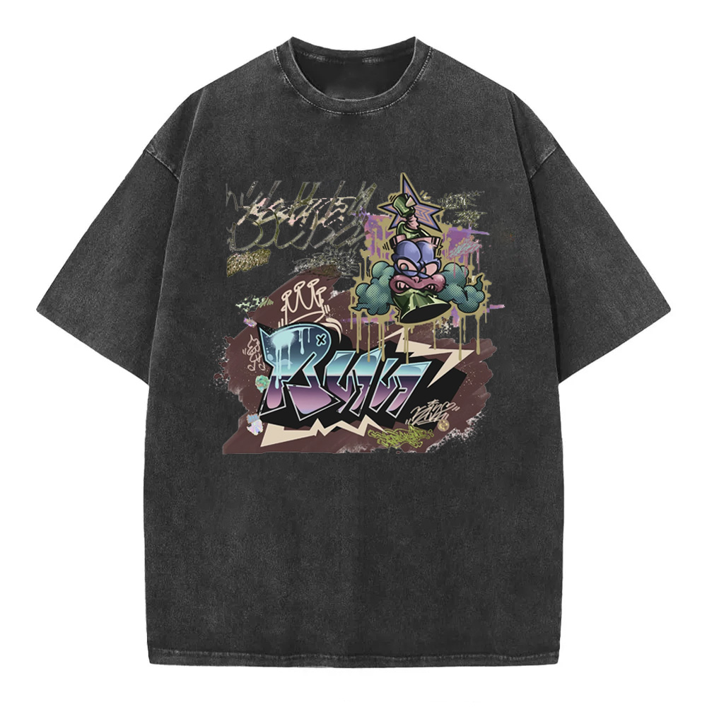 Gachiakuta Cartoon Washed T-Shirts