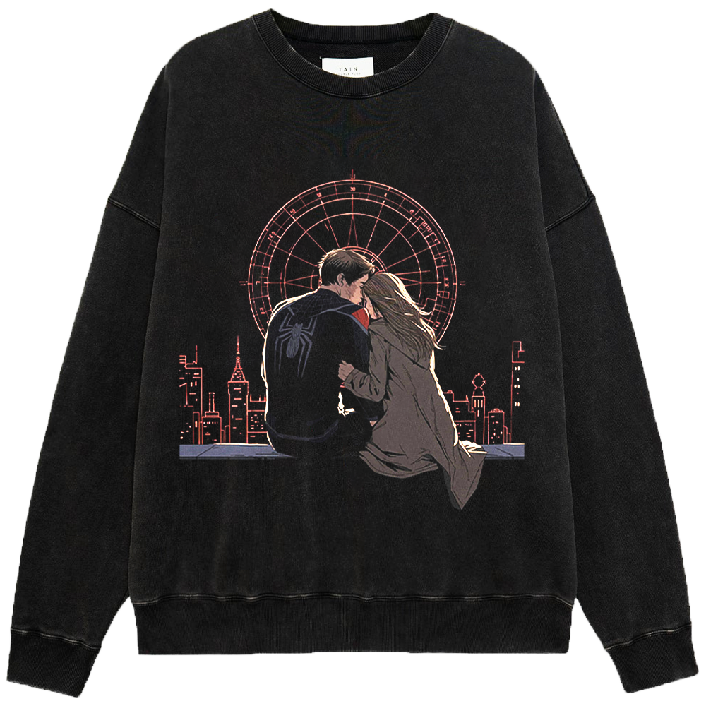 Marvel The Amazing Spider-Man Peter & Gwen Rooftop Fate Print