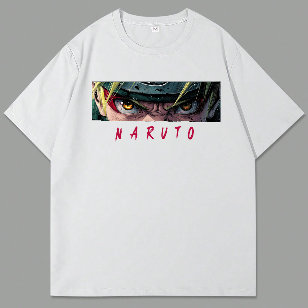 Naruto Eyes Full of Power Cotton T-Shirts
