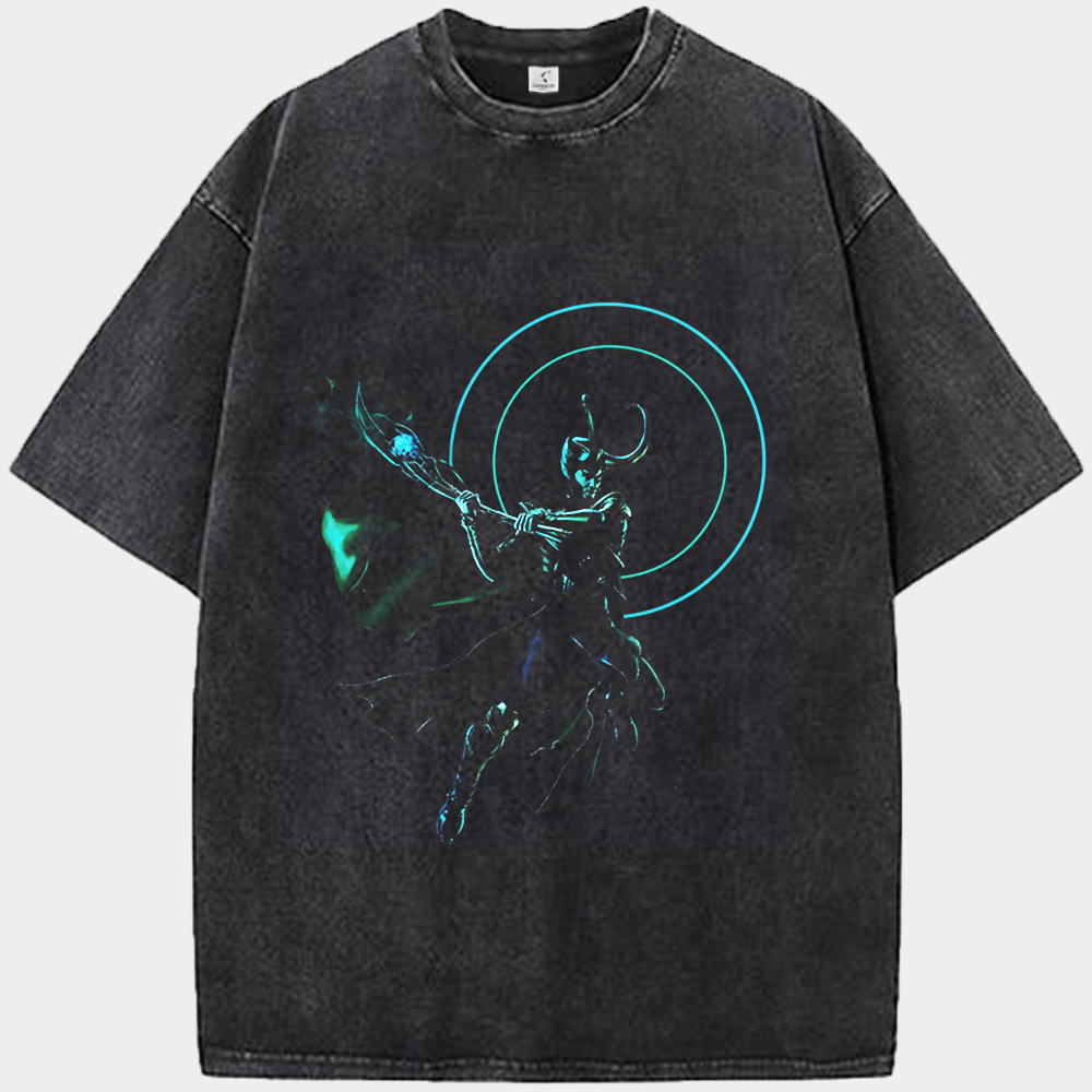 Marvel Thor Loki Time Loop & Scepter Print