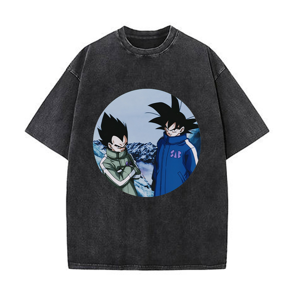 Dragon Ball Z Goku And Vegeta  Saiyan Armor Battle T-Shirt