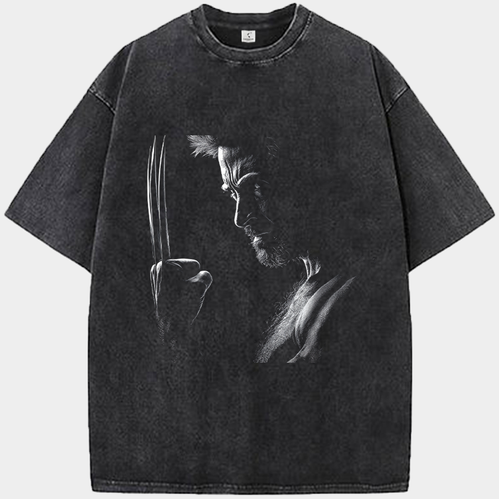 Marvel Wolverine Monochrome Realistic Claw Close-Up Print