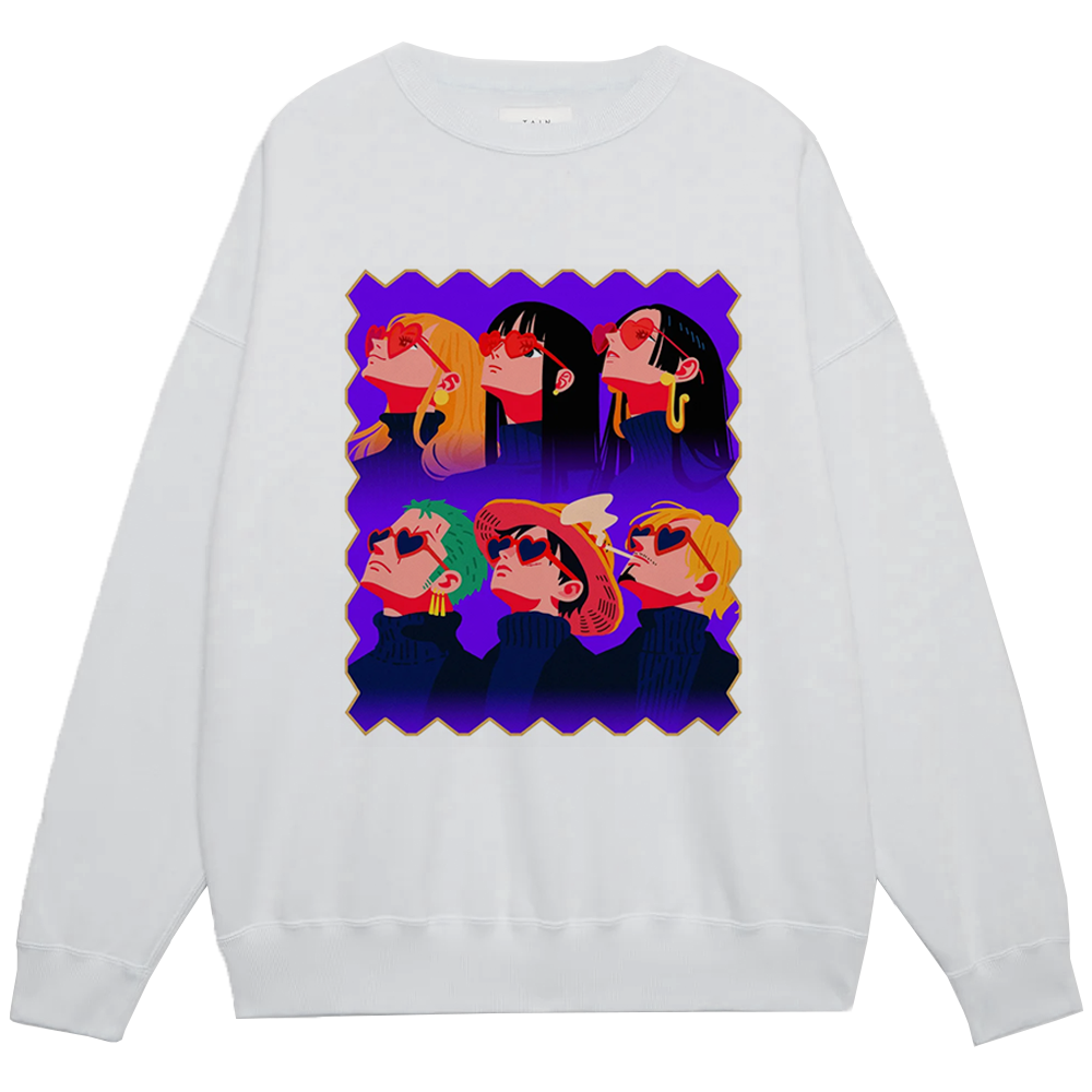 One Piece MrFurem Heart Sunglasses Print