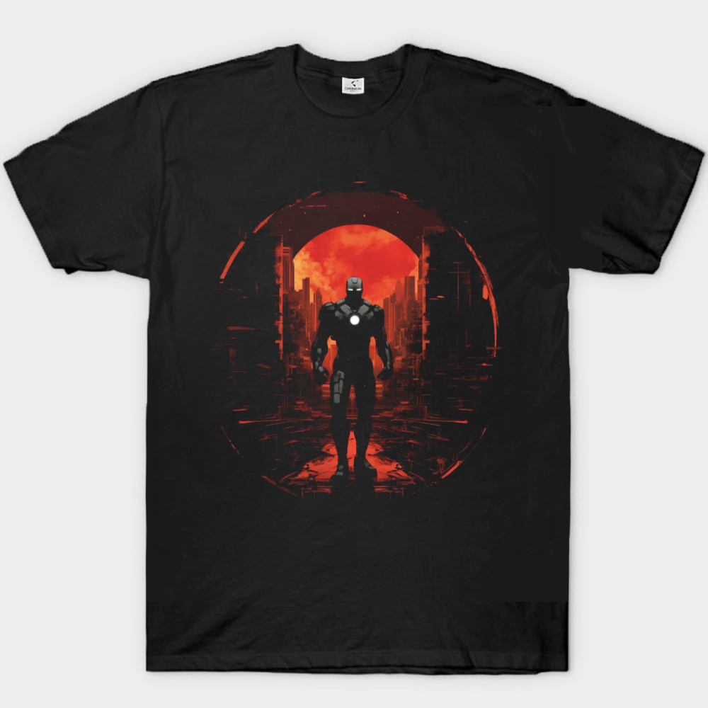 Marvel Iron Man Dark Apocalyptic City Print
