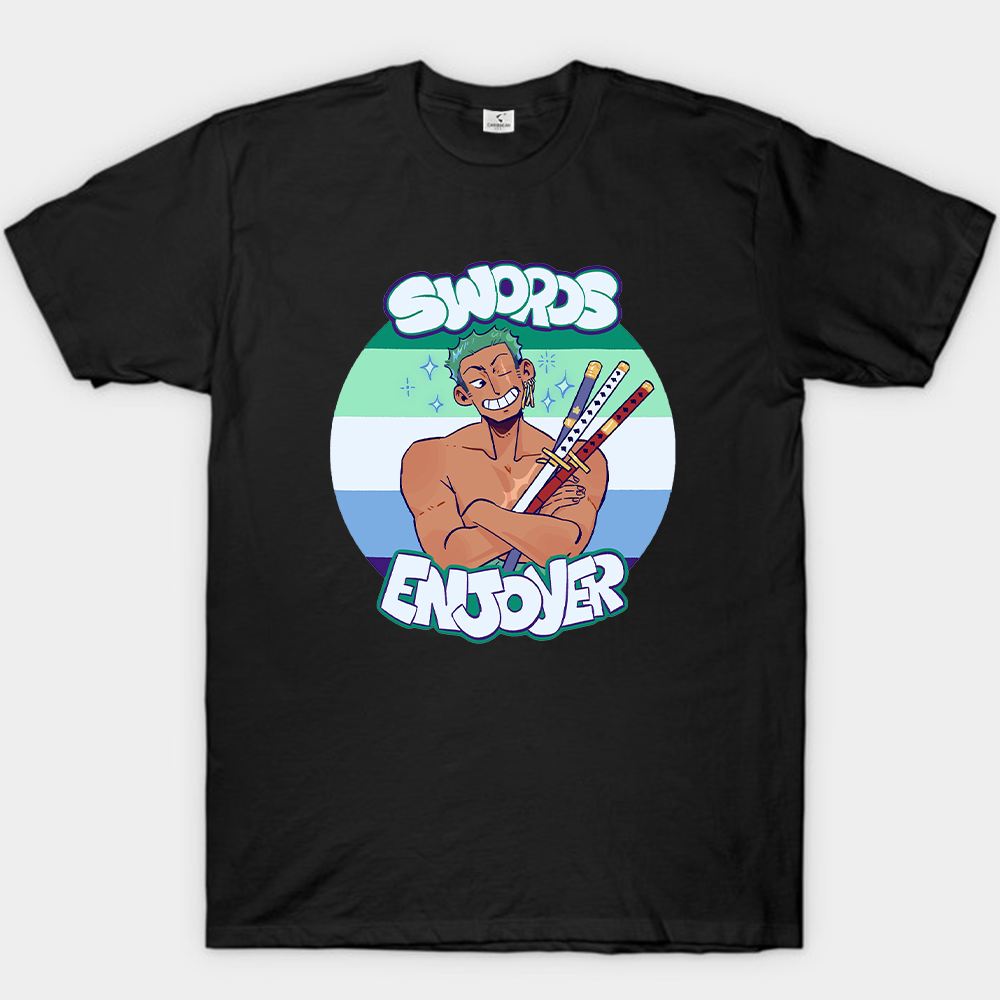 One Piece Roronoa Zoro Swords Enjoyer Cartoon Graffiti Print