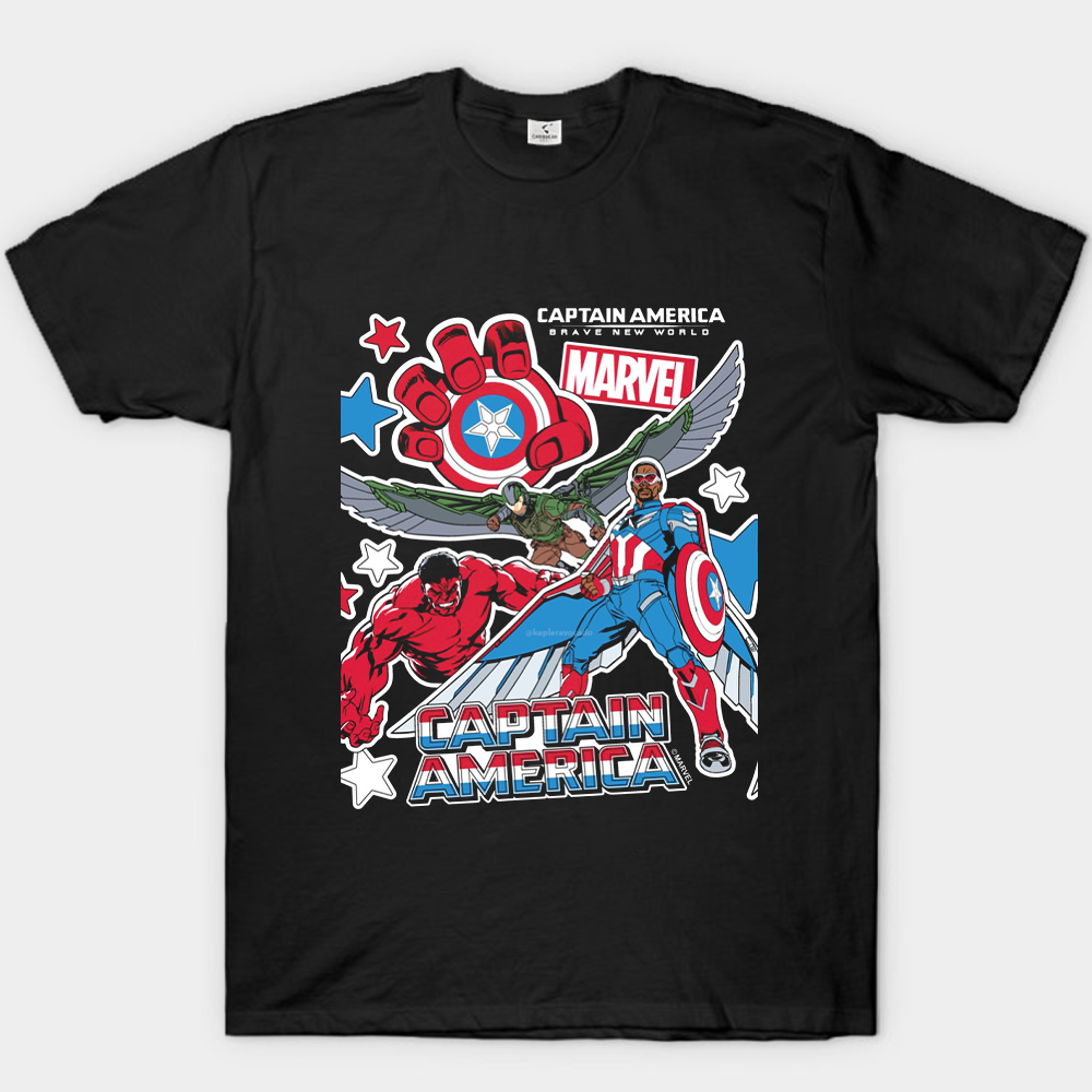 Marvel Captain America Brave New World Sticker Print